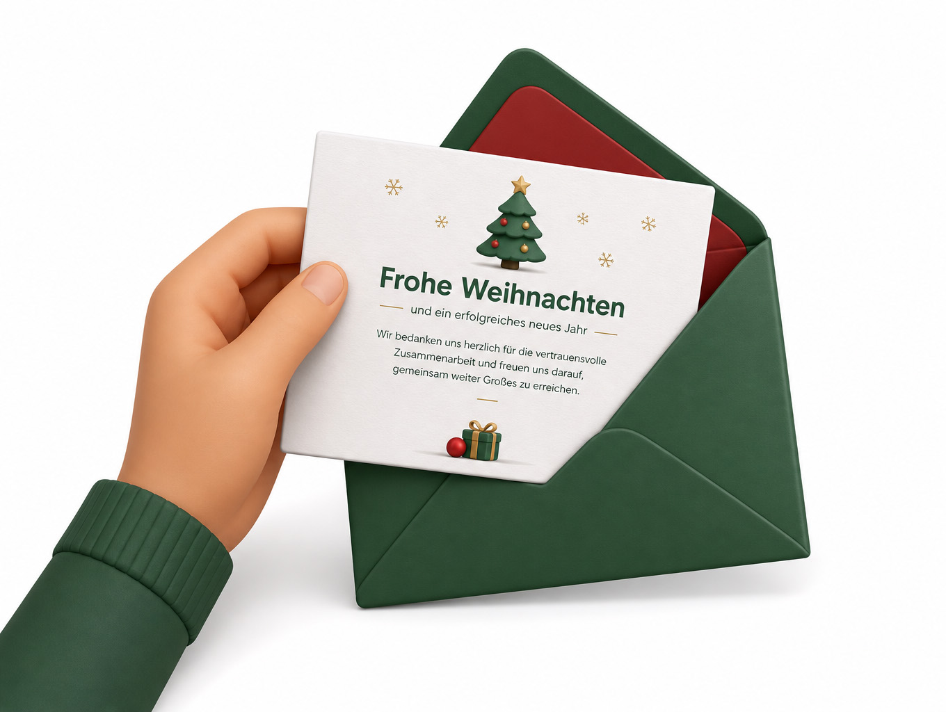 Weihnachtskarte für Weihnachten