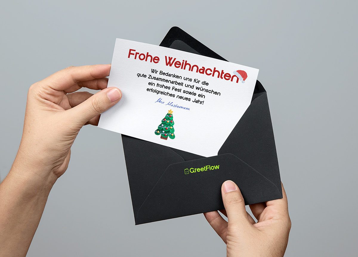 Weihnachtskarten für Unternehmen